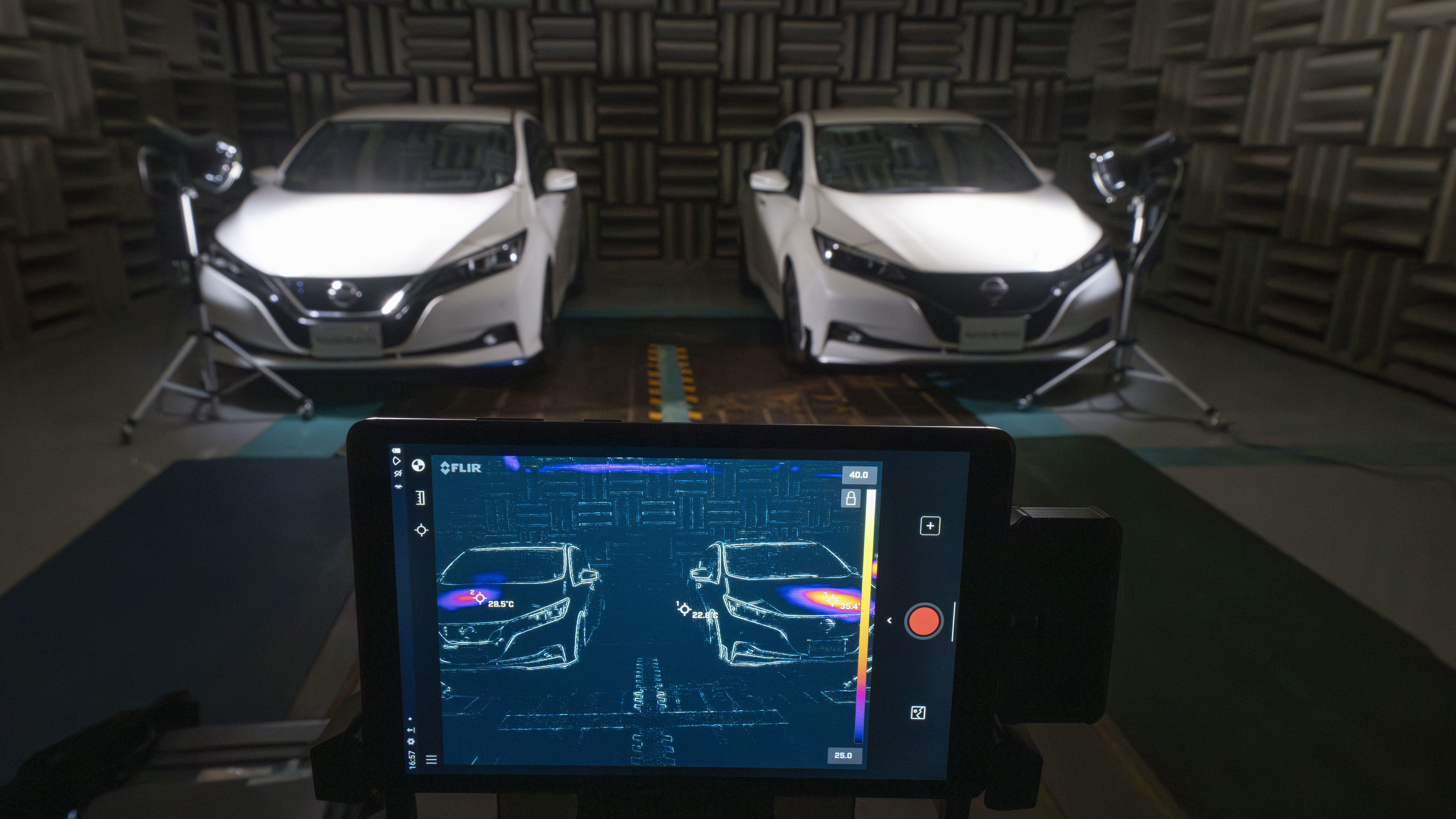 Nissan tests its radiating paint