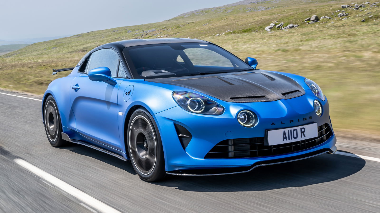 Alpine A110 R - front, driving