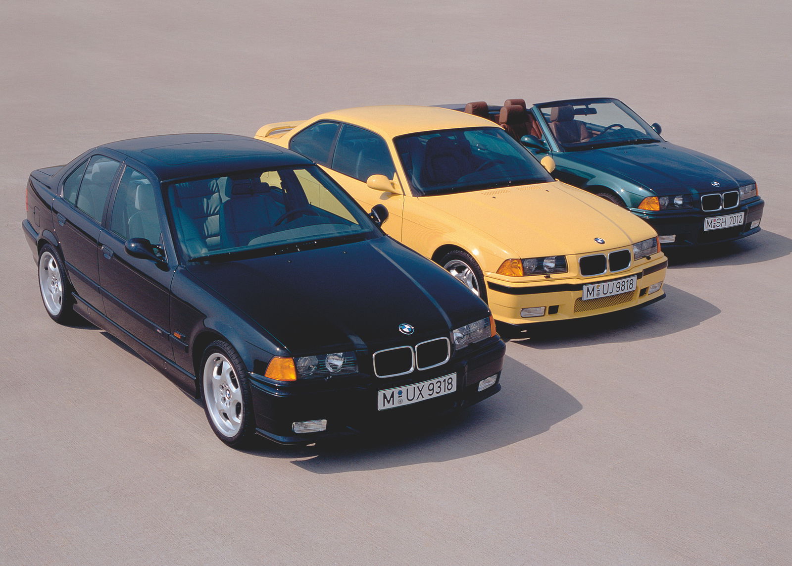 BMW M3 E36 saloon, Coupe and Convertible