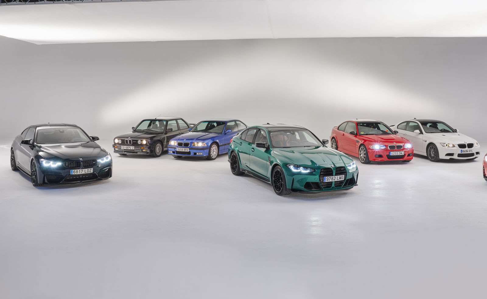 Every generation of BMW M3