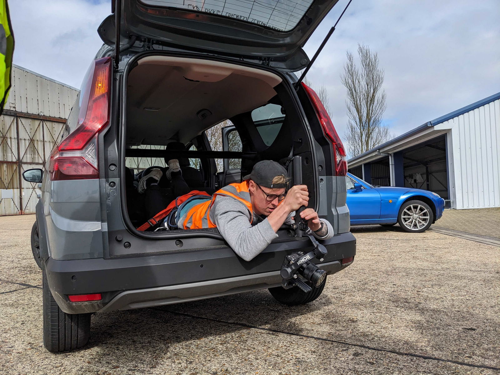 The Dacia Jogger is more than luxurious enough to ride in, so long as you're not a videographer hanging out the boot...