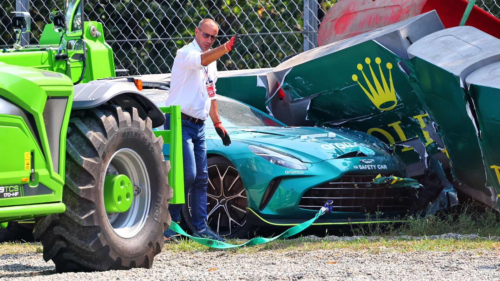 Watch The Formula 1 Safety Car Have A Bizarre Crash