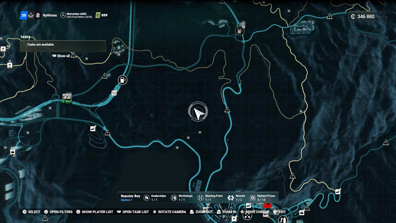 Test Drive Unlimited Solar Crown: Mercedes 300SL Wreck Locations
