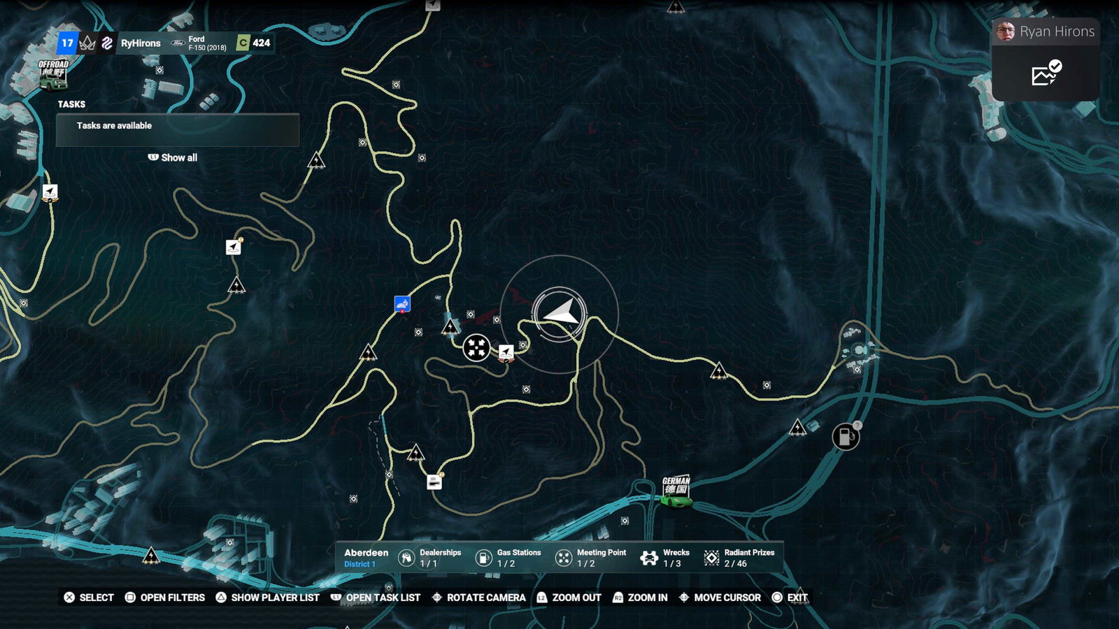 Test Drive Unlimited Solar Crown: VW Beetle Buggy Wreck Locations