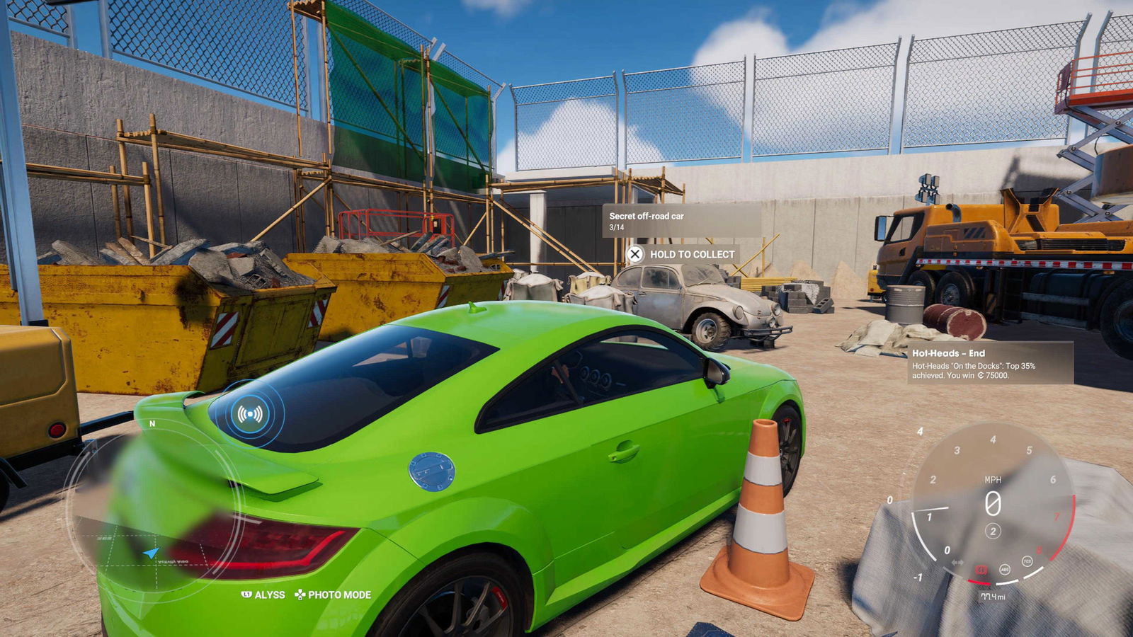 Test Drive Unlimited Solar Crown: VW Beetle Buggy Wreck Locations