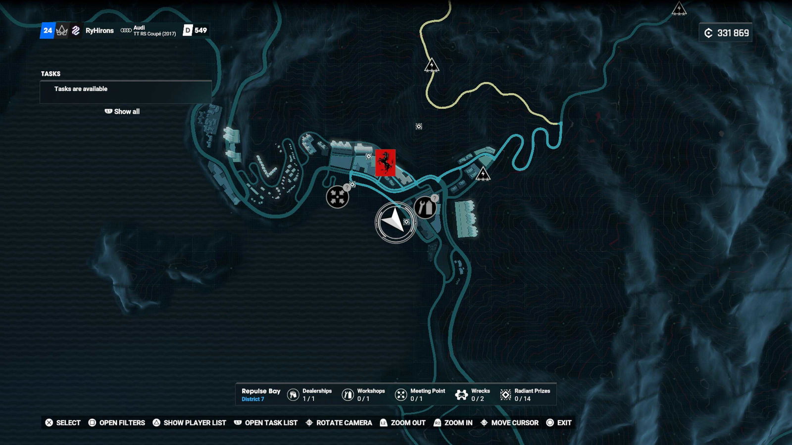 Test Drive Unlimited Solar Crown: VW Beetle Buggy Wreck Locations