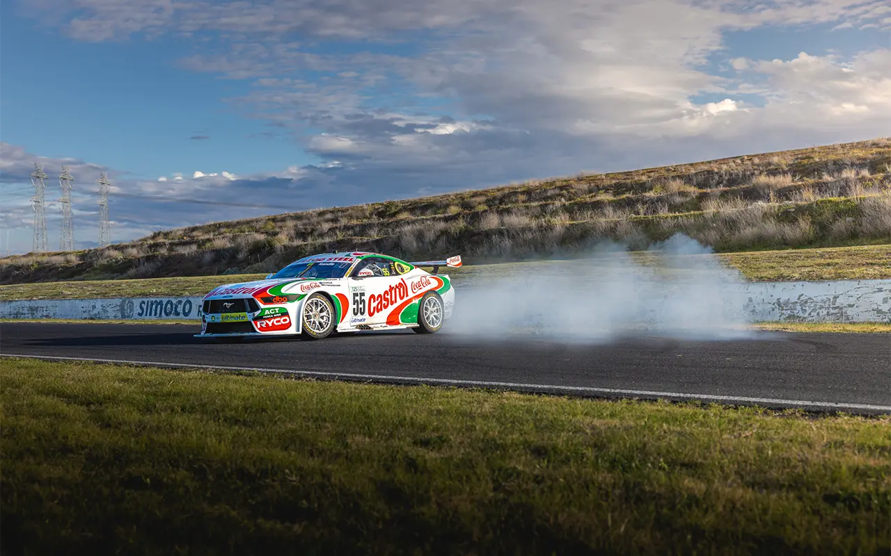 Tickford Ford Mustang with Castrol Supra livery - front