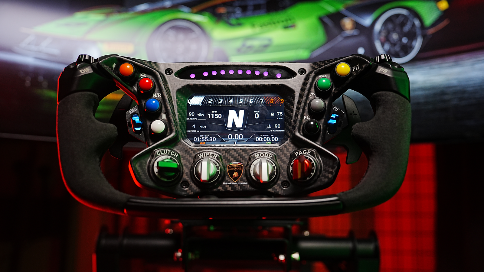 Moza’s Lamborghini Essenza SCV12 Sim Racing Wheel Is A Thing Of Beauty