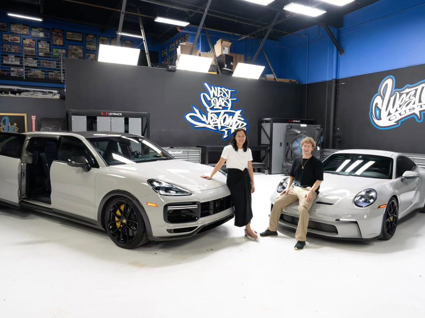 Mark Zuckerberg, Priscilla Chan, and their Porsches