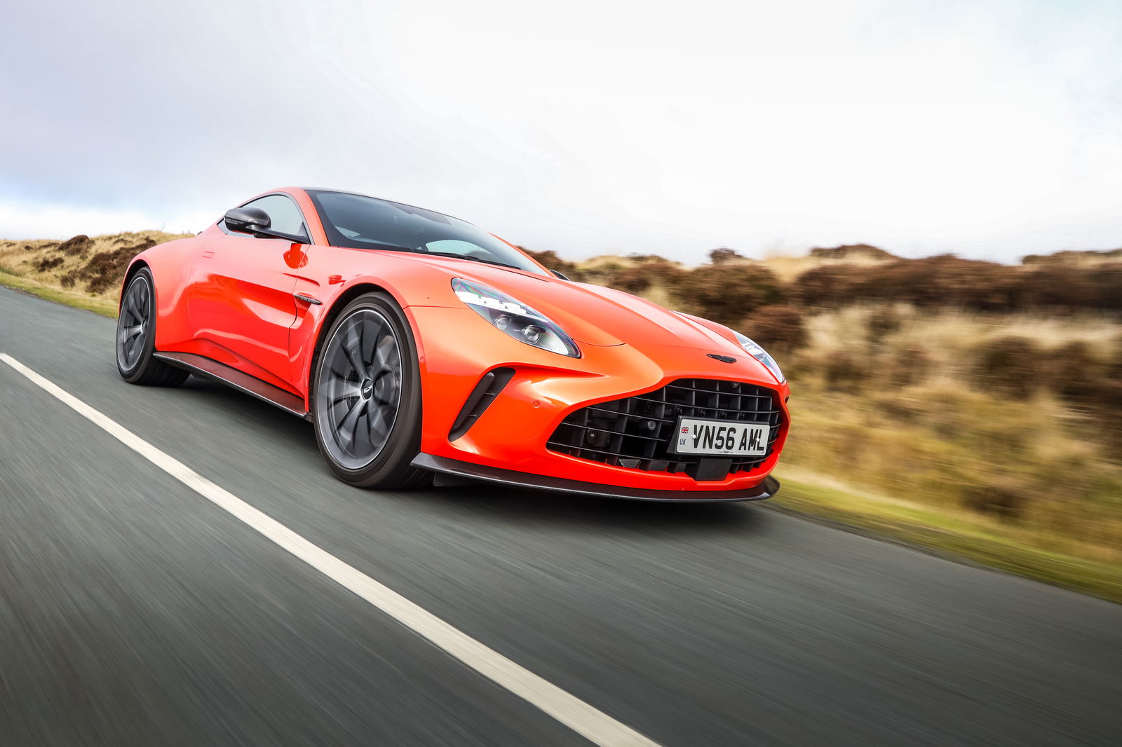 Aston Martin Vantage, front, driving