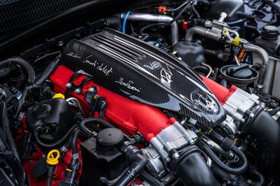 Maserati Quattroporte's V8 engine