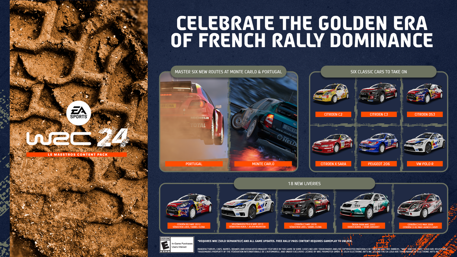 EA Sports WRC Le Maestros content