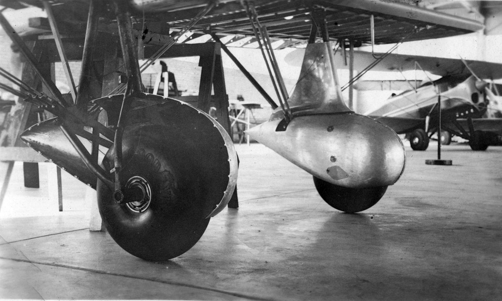 Wheel spats originated from aviation