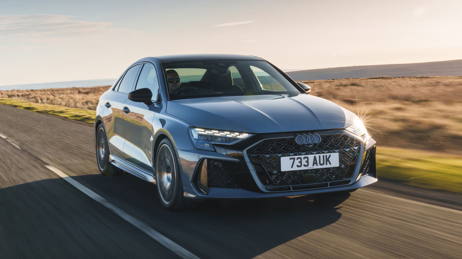 Audi RS3 - front, driving