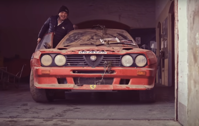 Ferrari-powered Alfa Romeo Sprint rally car