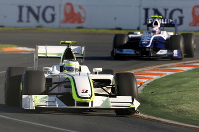 Rubens Barichello drives chassis 001/01 at the 2009 Australian GP | XPB Images