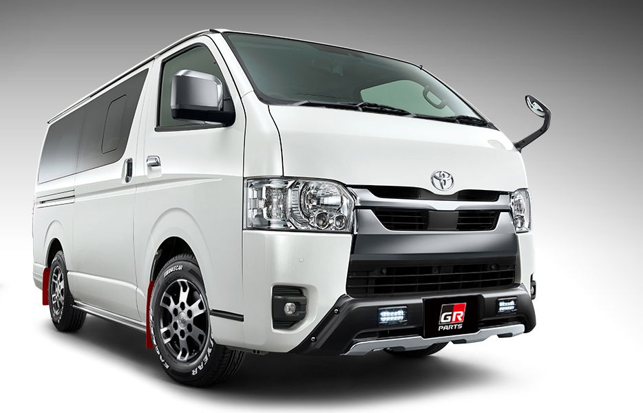 Toyota HiAce with Version I GR parts - front