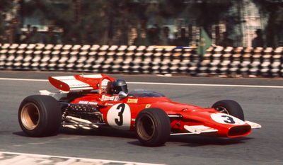 A 1970 Ferrari 312 F1 car