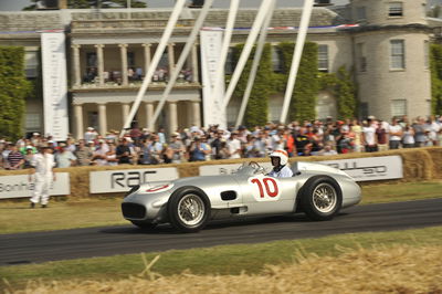 A 1954 Mercedes W196 F1 car