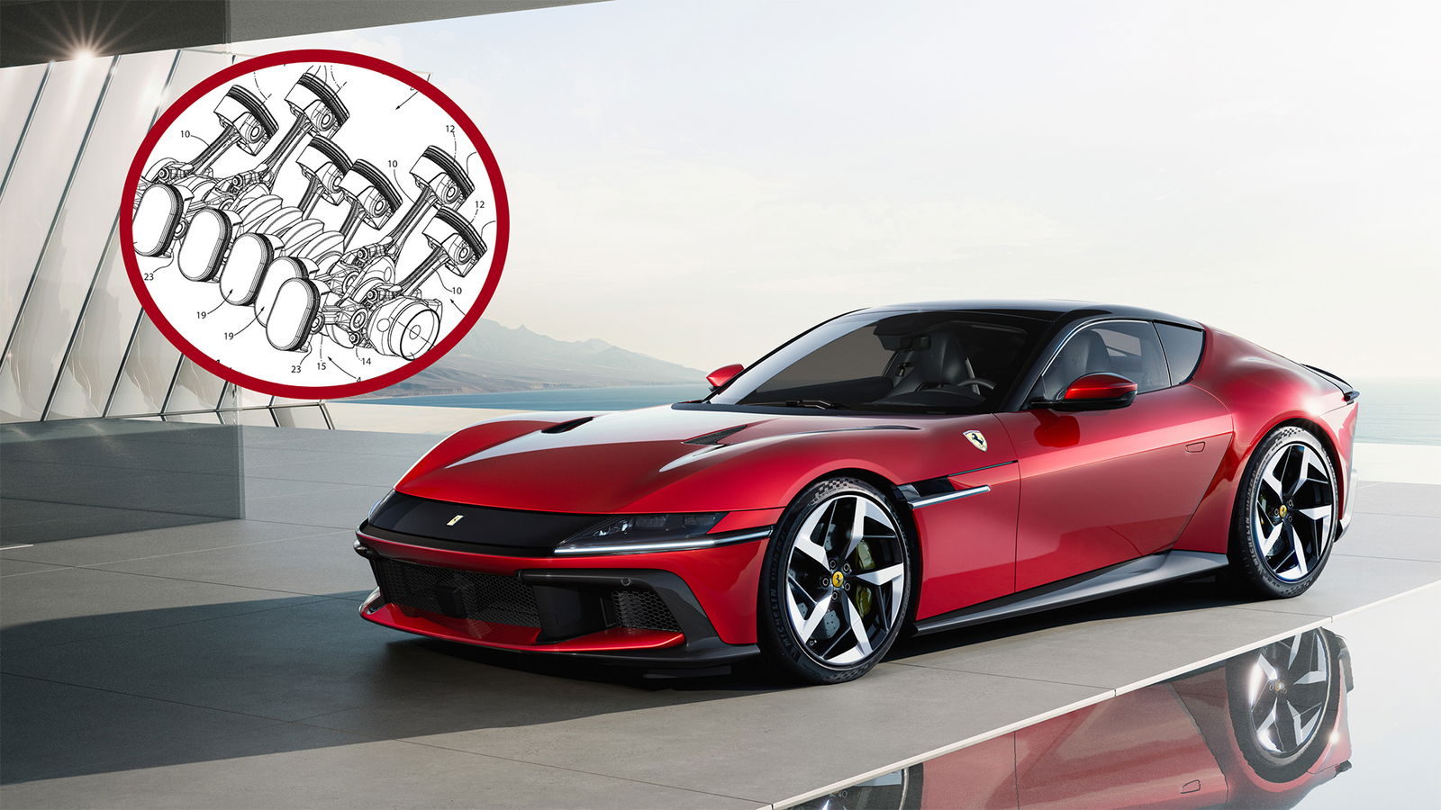 A New Ferrari V12 Could Use Oval Pistons