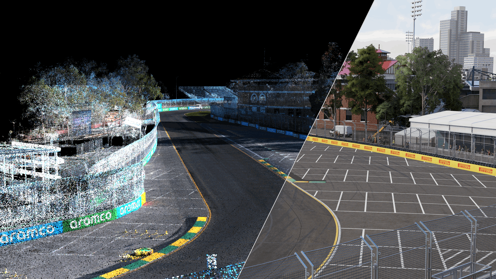 F1 25 - Albert Park LIDAR scan