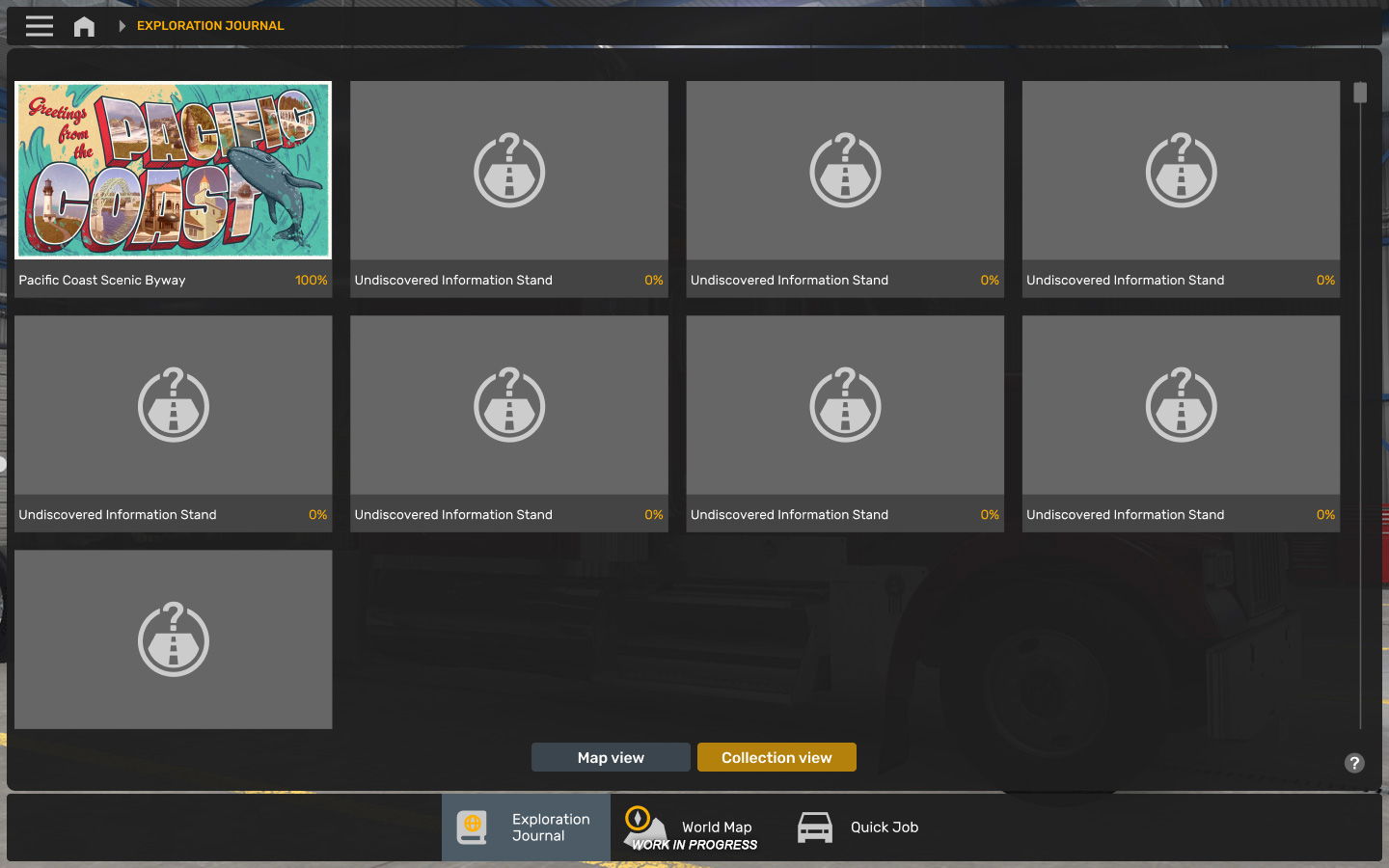 American Truck Simulator - exploration journal
