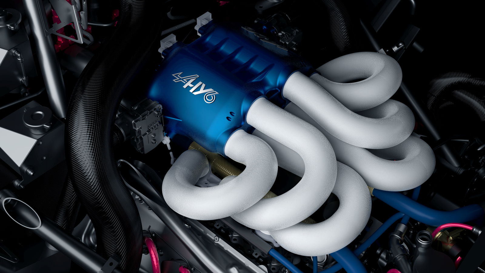 Alpine Alpenglow Hy6 - engine bay