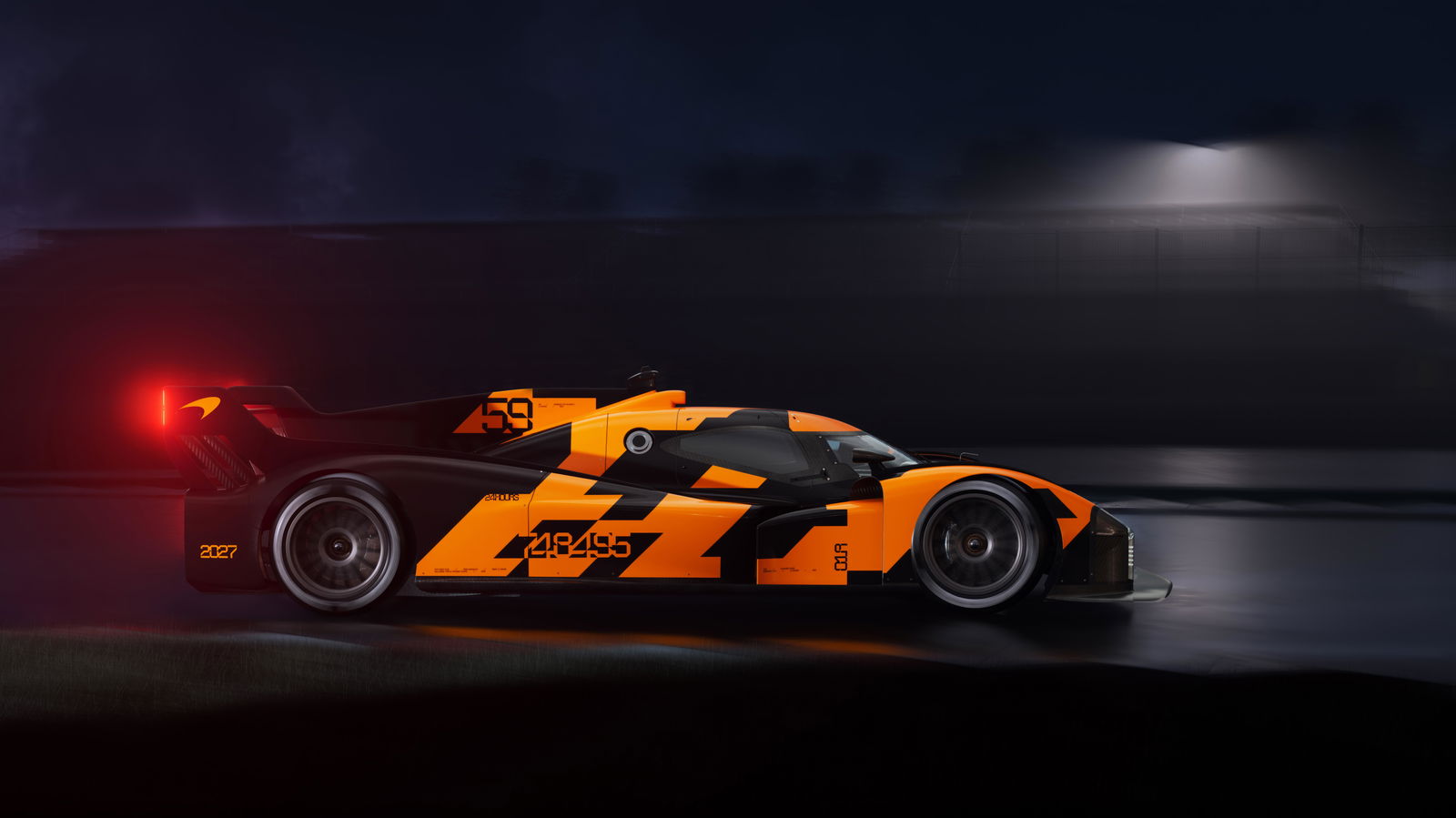 McLaren LMDh car - side