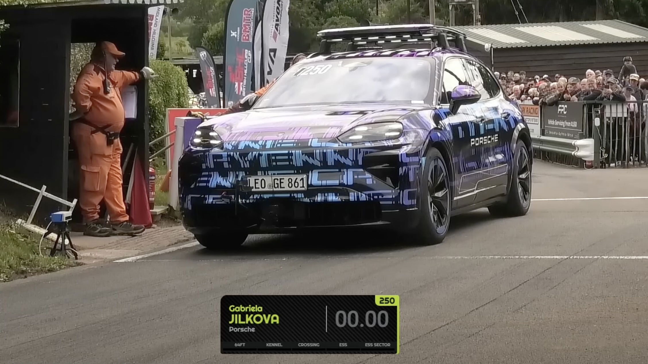 Porsche Cayenne EV prototype - front | HillClimb.TV