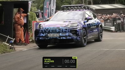 Porsche Cayenne EV prototype - front | HillClimb.TV
