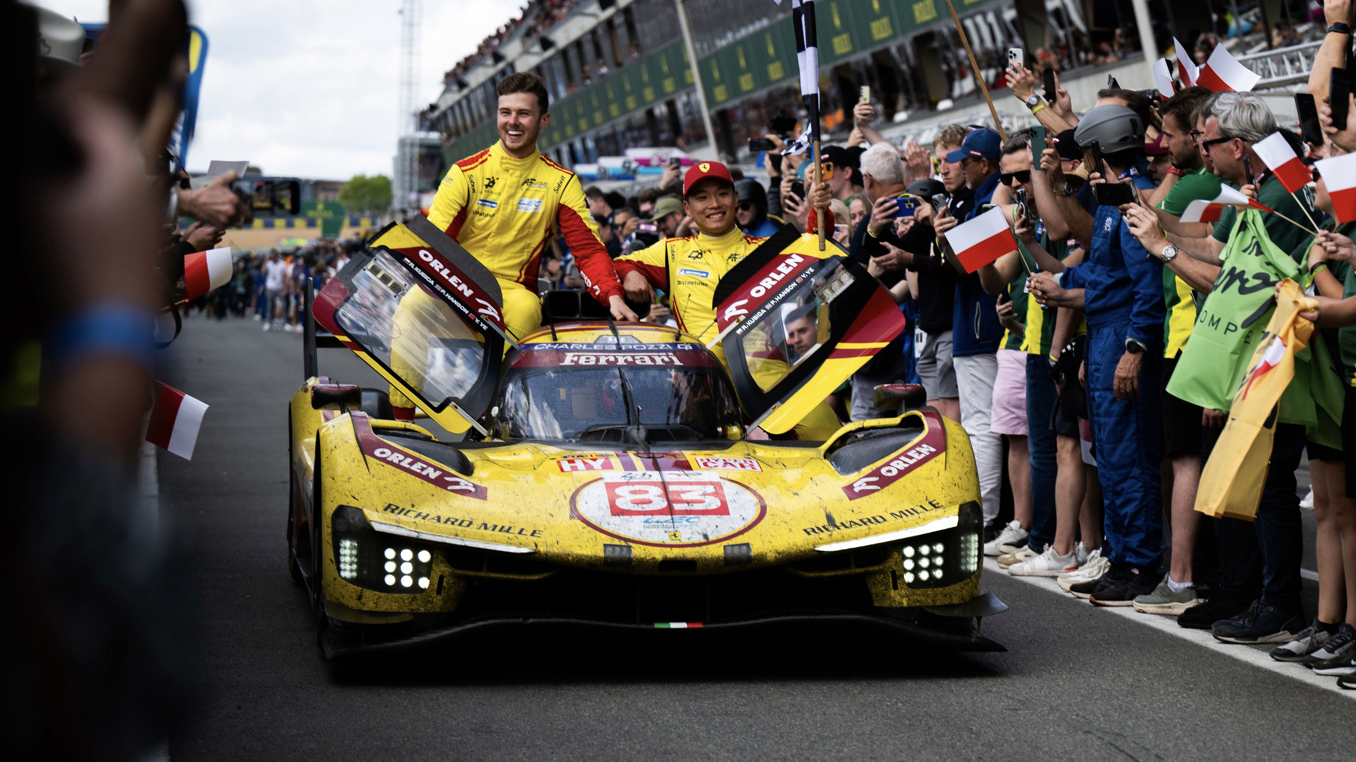 The 2025 Le Mans winning AF Corse Ferrari team | XPB Images