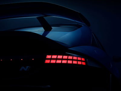Hyundai Ioniq 6 N teaser - rear detail