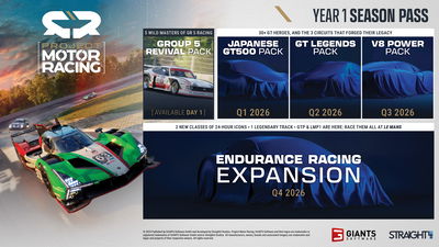 Project Motor Racing Year 1 DLC roadmap