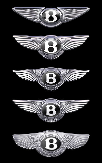 Evolution of the Bentley logo