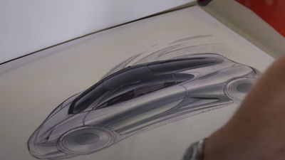 Porsche design sketch