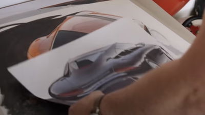 Porsche 911 design sketch