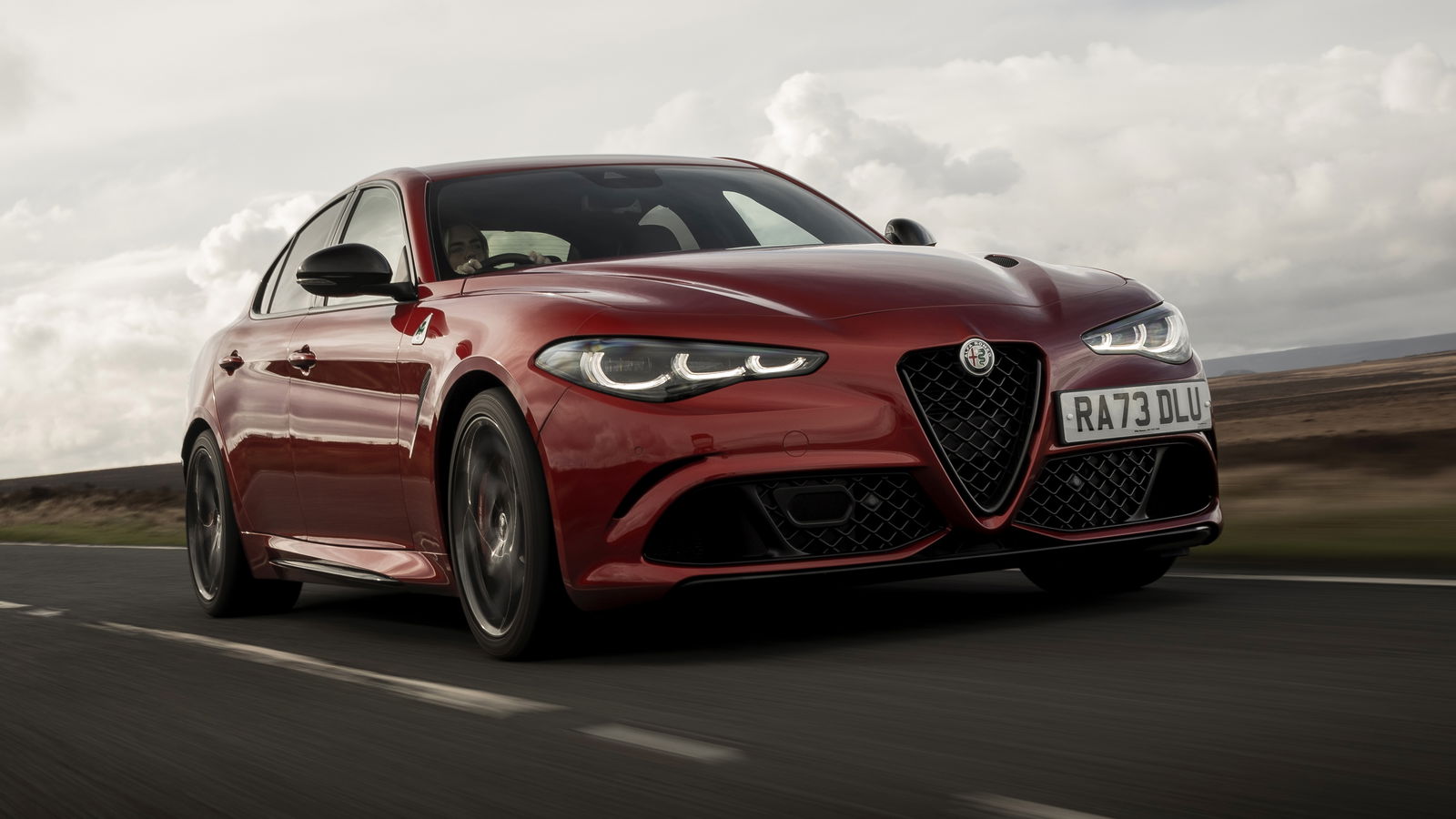 Alfa Romeo Giulia Quadrifoglio - front, driving