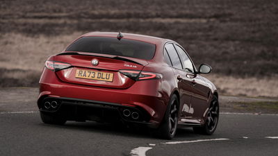 Alfa Romeo Giulia Quadrifoglio - rear, driving