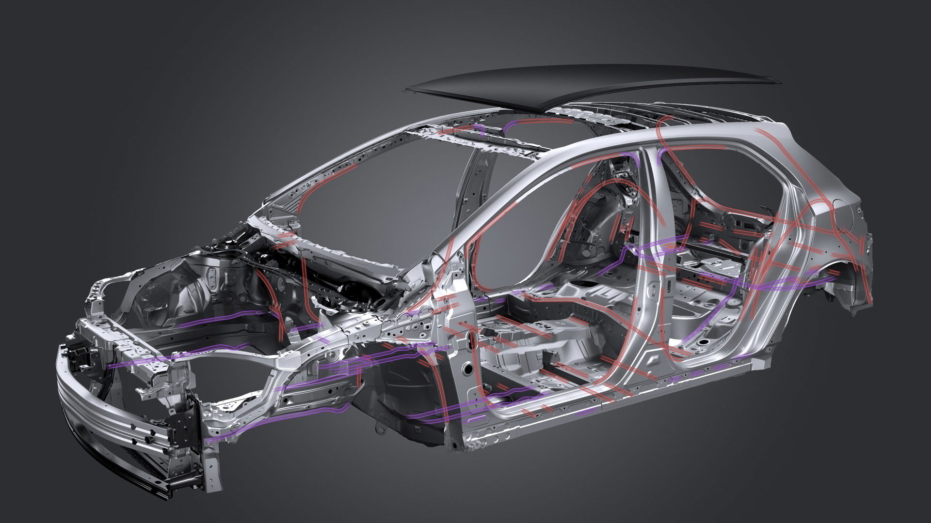Toyota GR Corolla - structural adhesive diagram