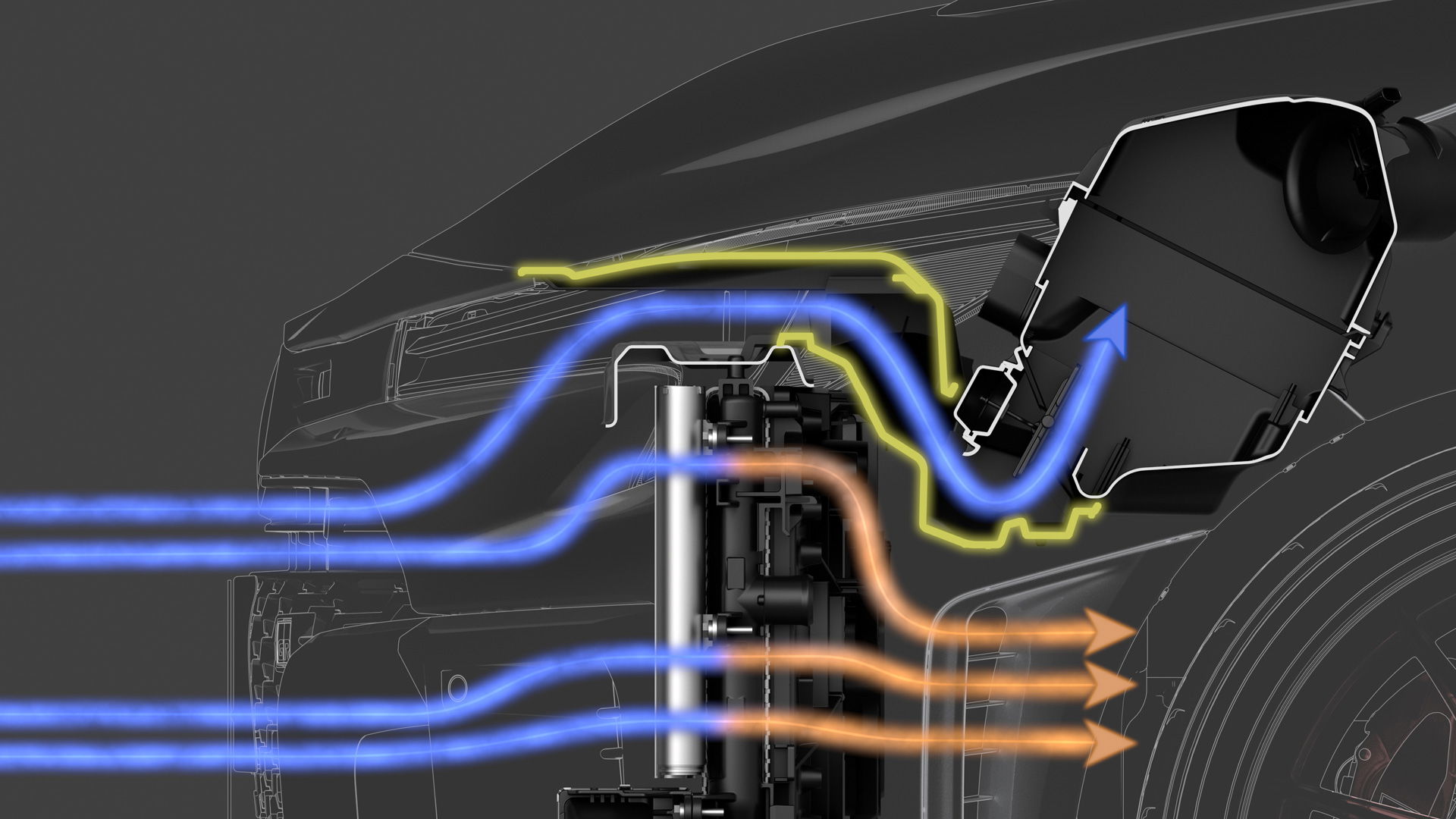Toyota GR Corolla - secondary intake duct diagram