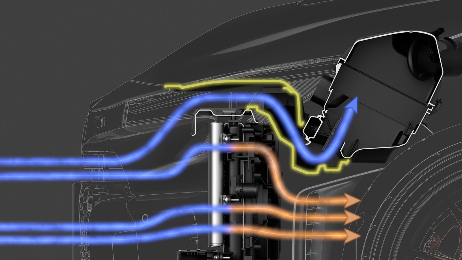 Toyota GR Corolla - secondary intake duct diagram