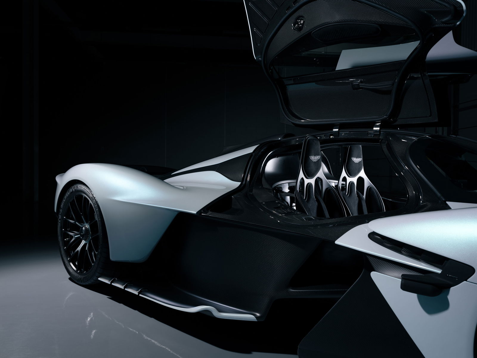 Daniel Ricciardo's Aston Martin Valkyrie - doors up