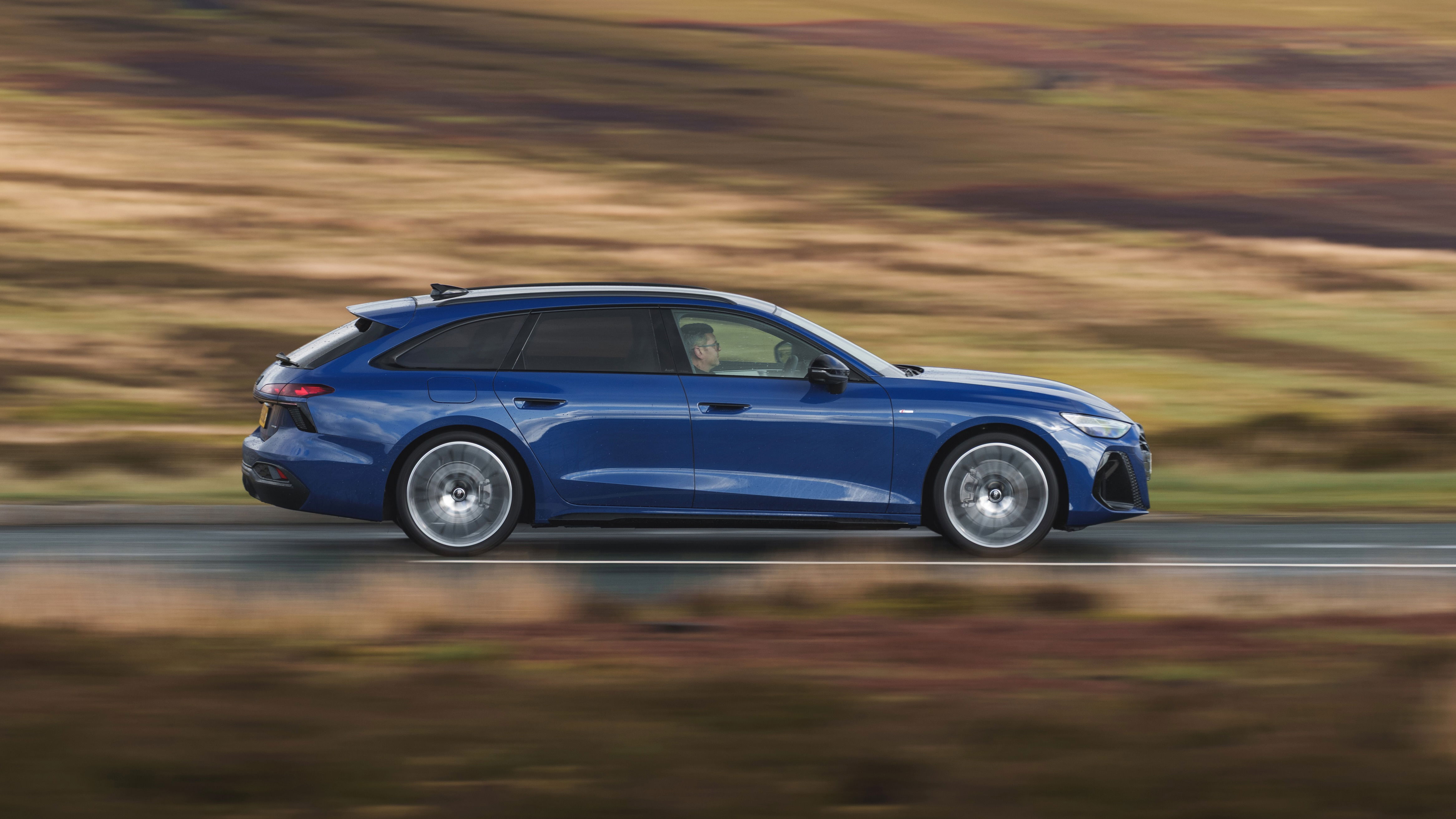 Audi A6 Avant - side, driving