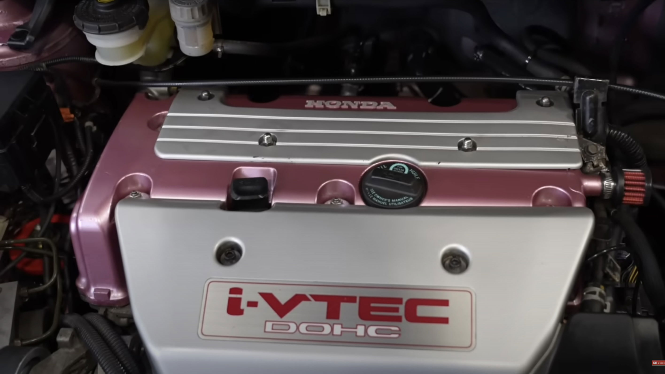 K20-swapped Honda Jazz – engine bay