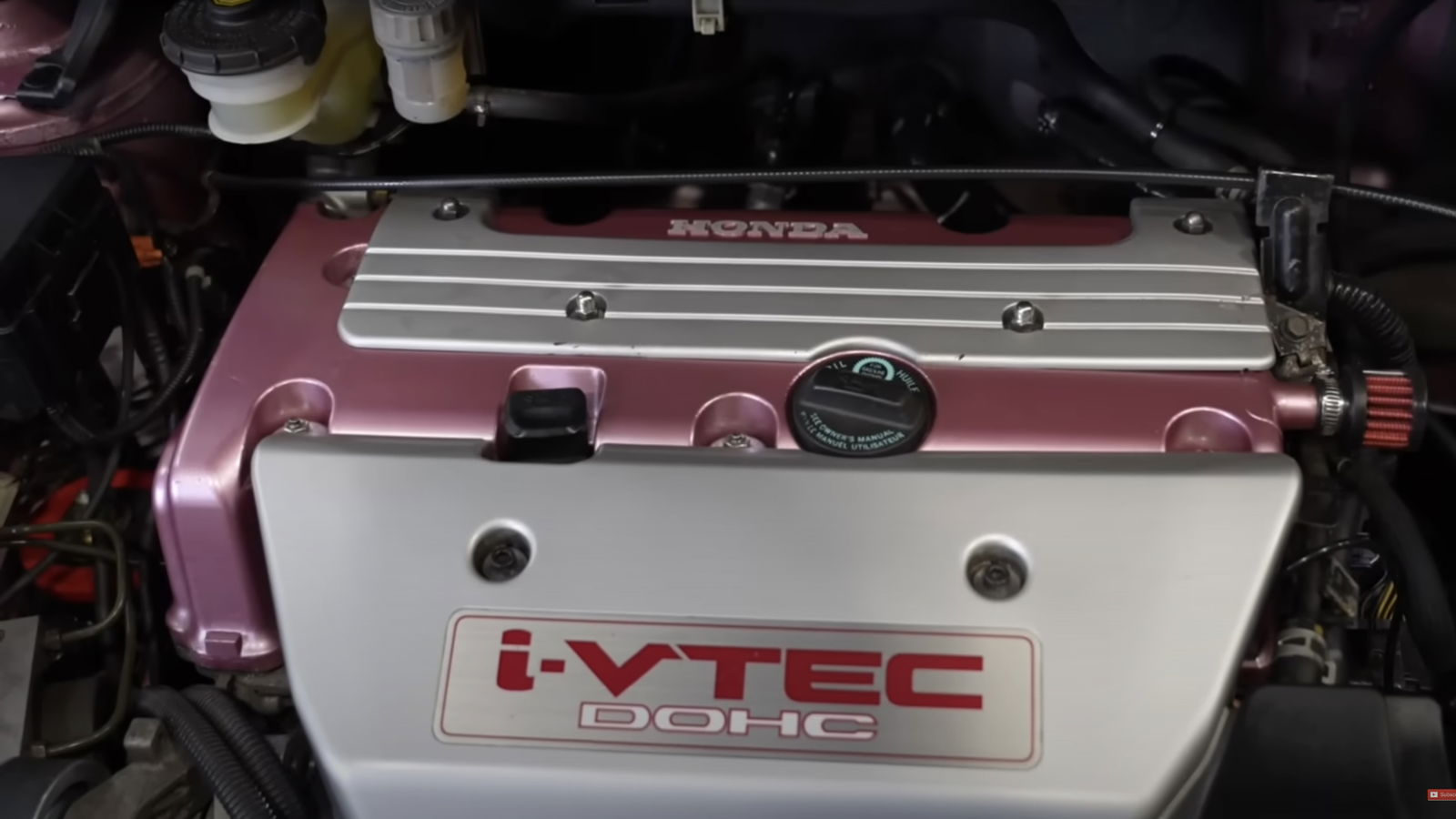 K20-swapped Honda Jazz – engine bay