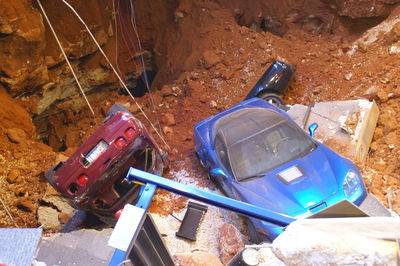 The National Corvette Museum Is 'Preserving' The Sinkhole That Swallowed Eight Cars 