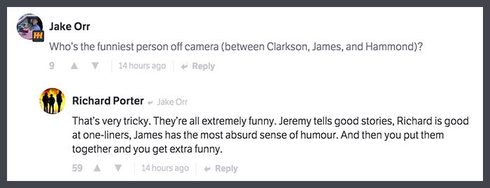 Former Top Gear Script Editor Richard Porter Reveals All In This Brilliant CT AMA 