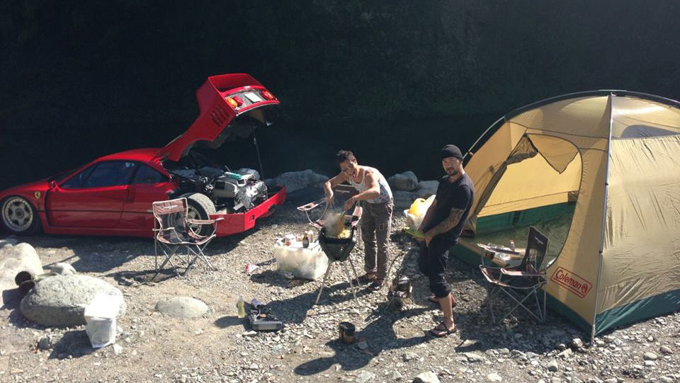 This Legendary Ferrari Owner Took His F40 On A Camping Trip