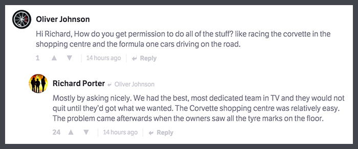 Former Top Gear Script Editor Richard Porter Reveals All In This Brilliant CT AMA 