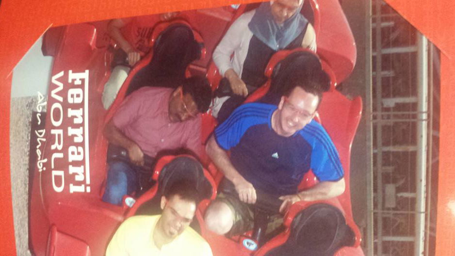 This Awesome Guy Took His Taxi Driver To Ferrari World Because He'd Never Been